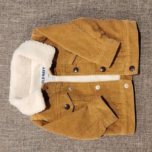 Old Navy Corduroy Sherpa 3-6m Trucker Jacket